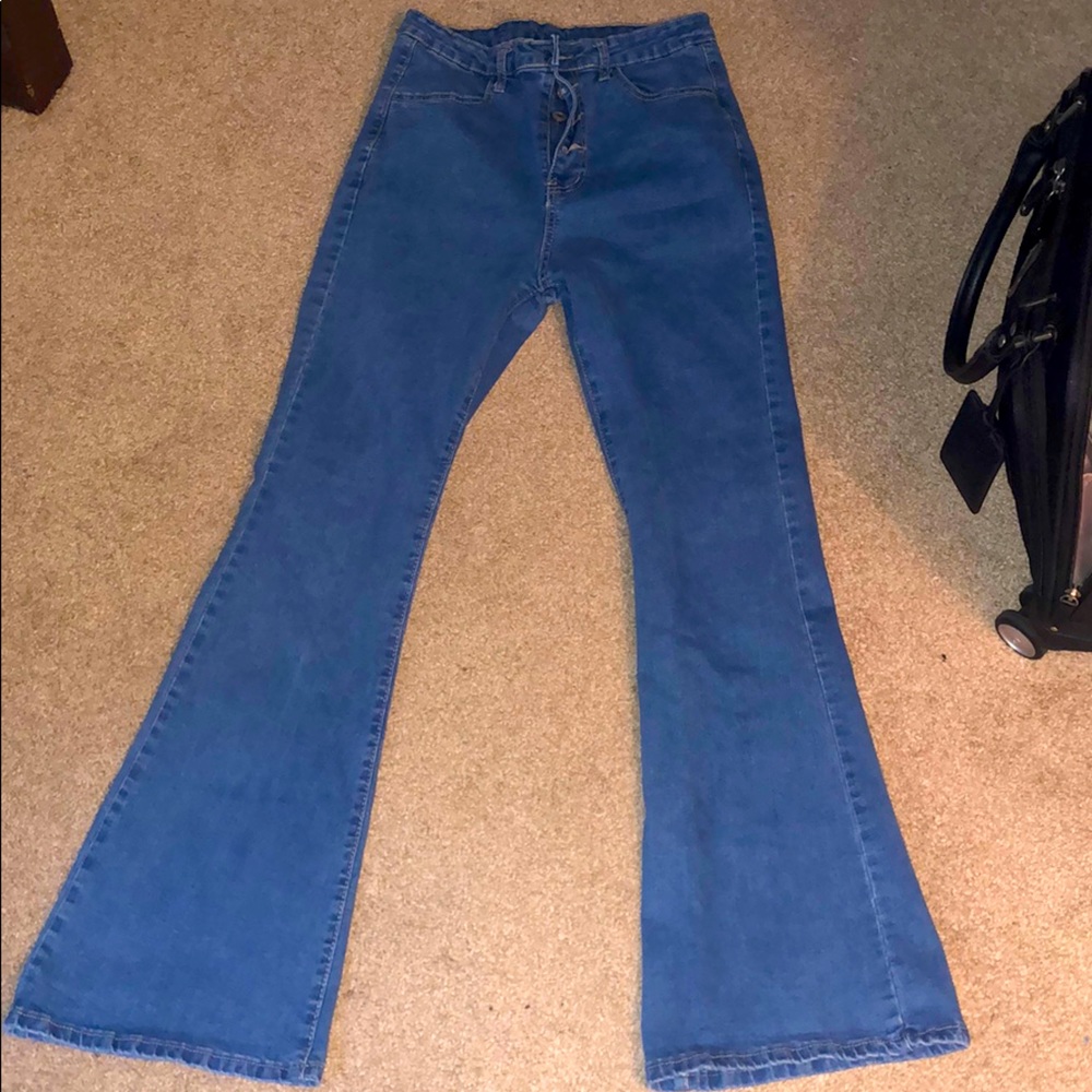 Bootcut high waist jeans